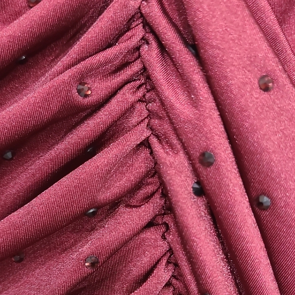 Guess Burgundy Long Sleeve Dress - Picture 4 of 8